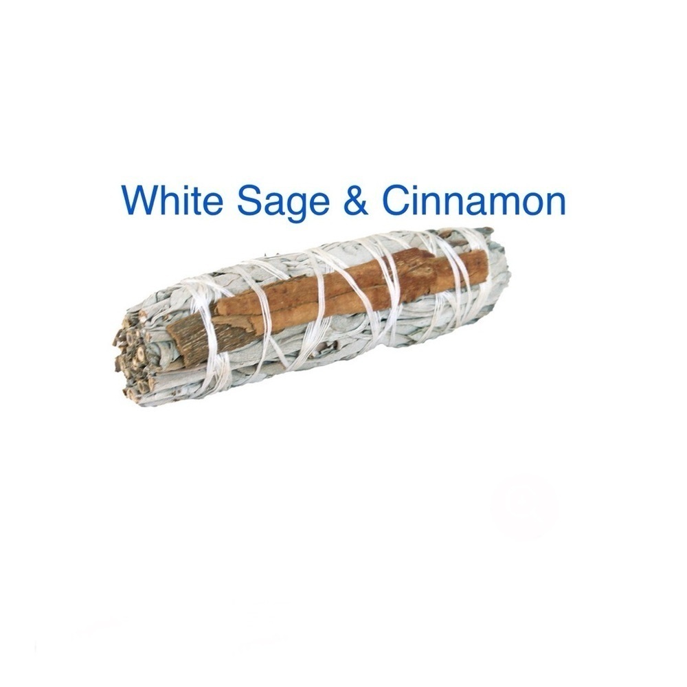 White Sage & Cinnamon Smudge Stick